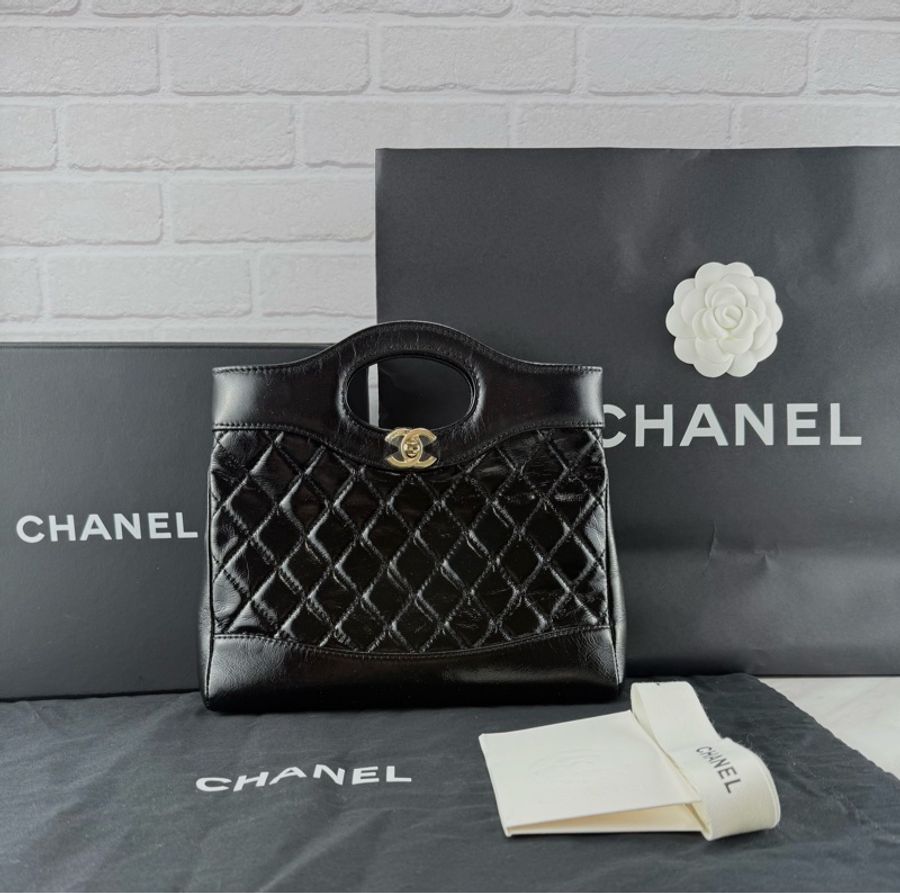 Chanel 香奈兒 31 Bag Mini 黑金 完美尺寸-0
