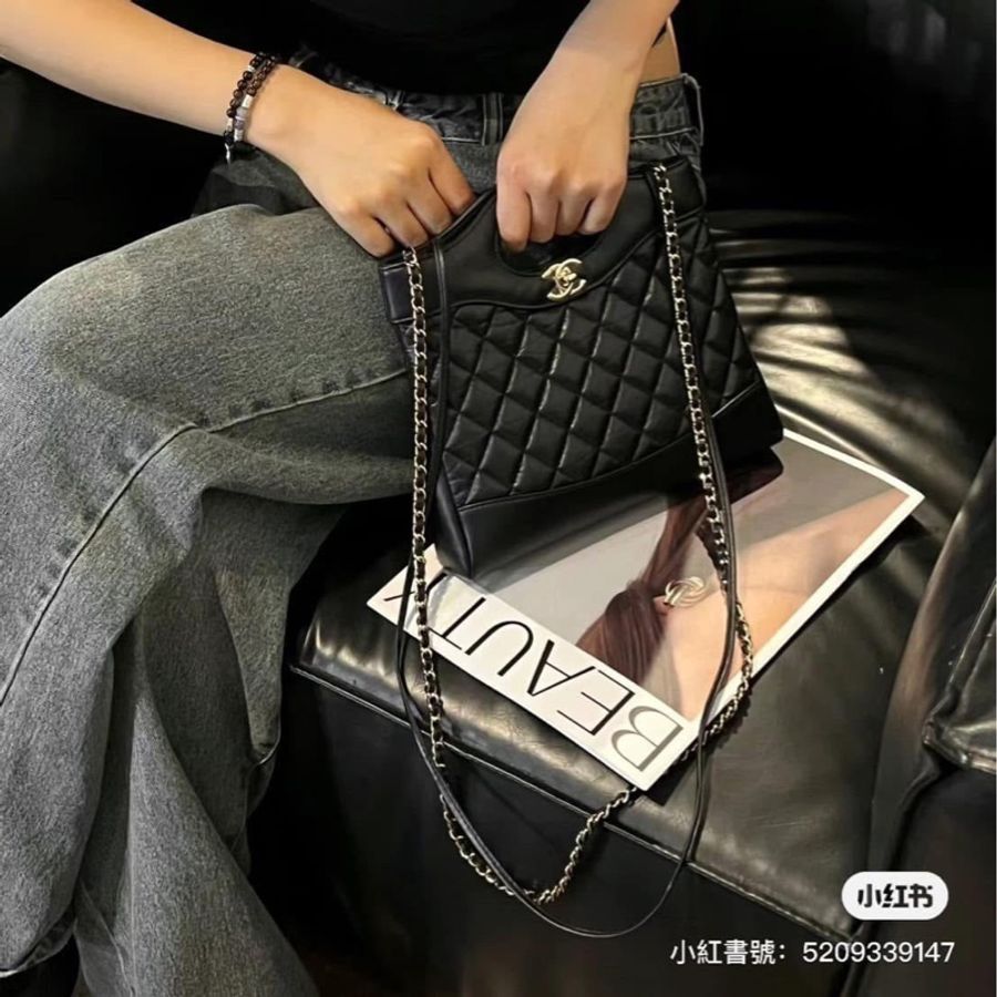 Chanel 香奈兒 31 Bag Mini 黑金 完美尺寸-5