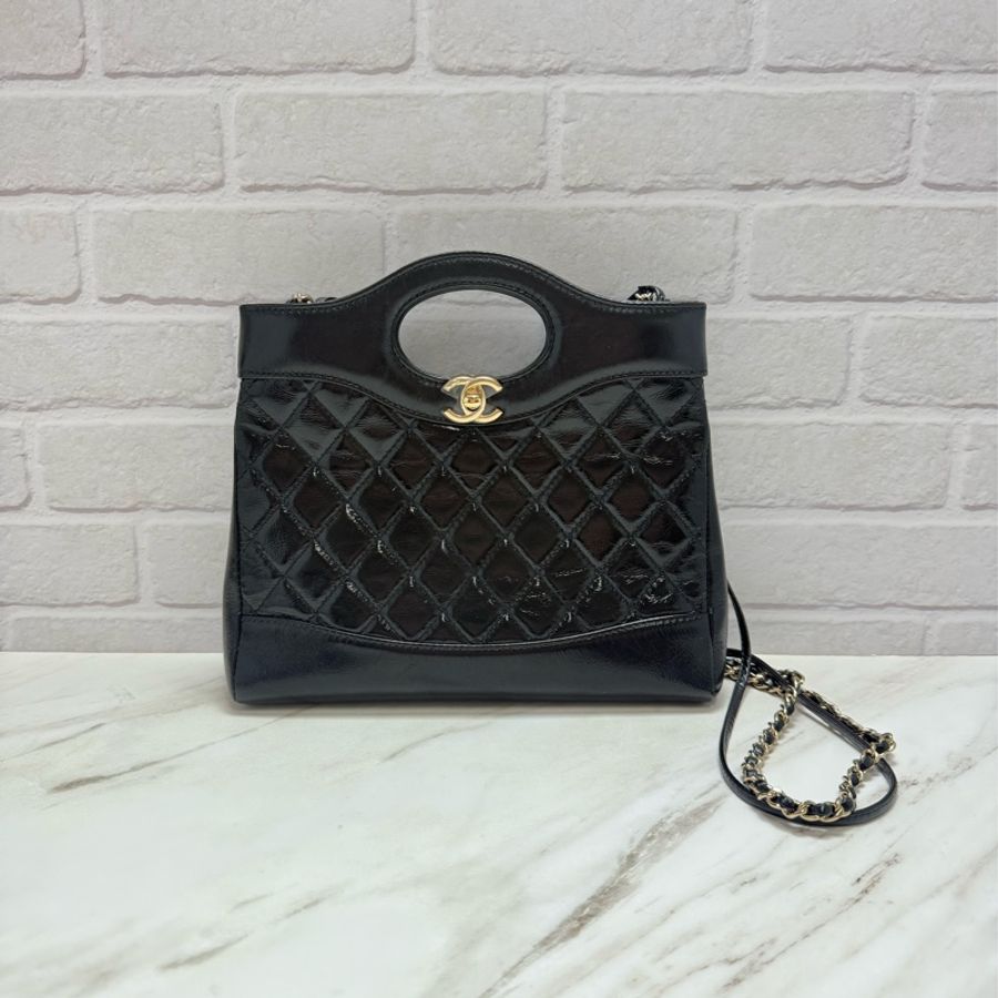 Chanel 香奈兒 31 Bag Mini 黑金 完美尺寸-7