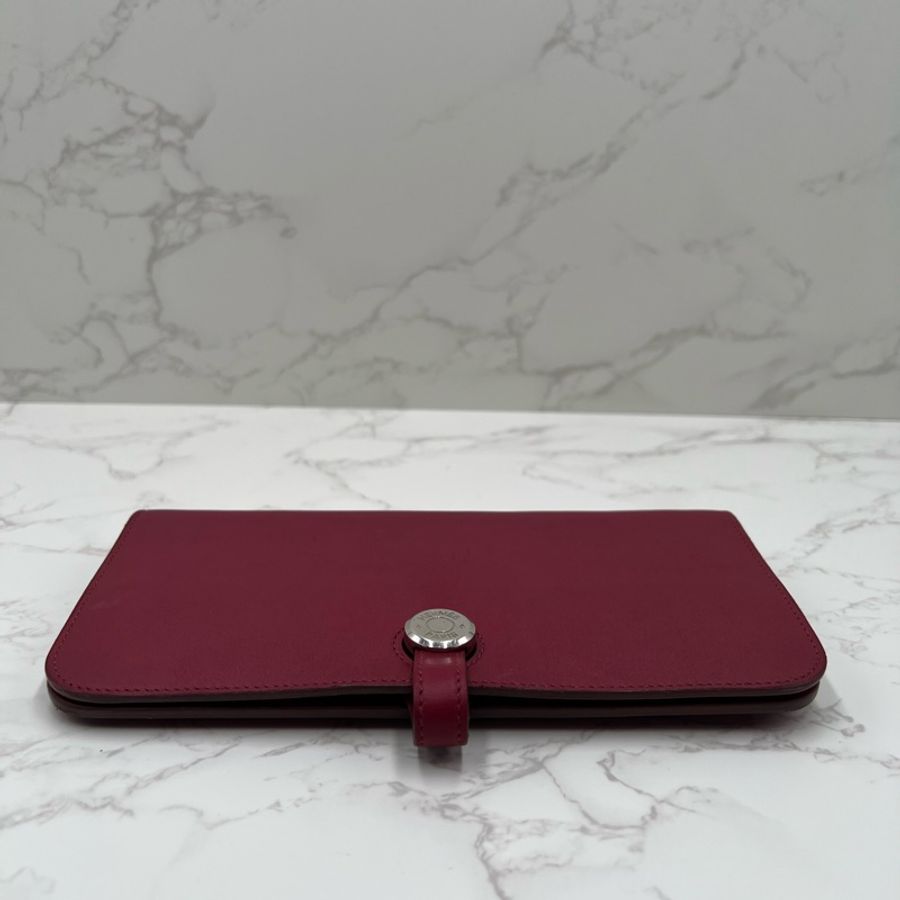 💗香緹國際精品💗 HERMES 219 愛馬仕 | Dogon 桃紅長夾 養馬入門 萬元擁有愛馬仕-4