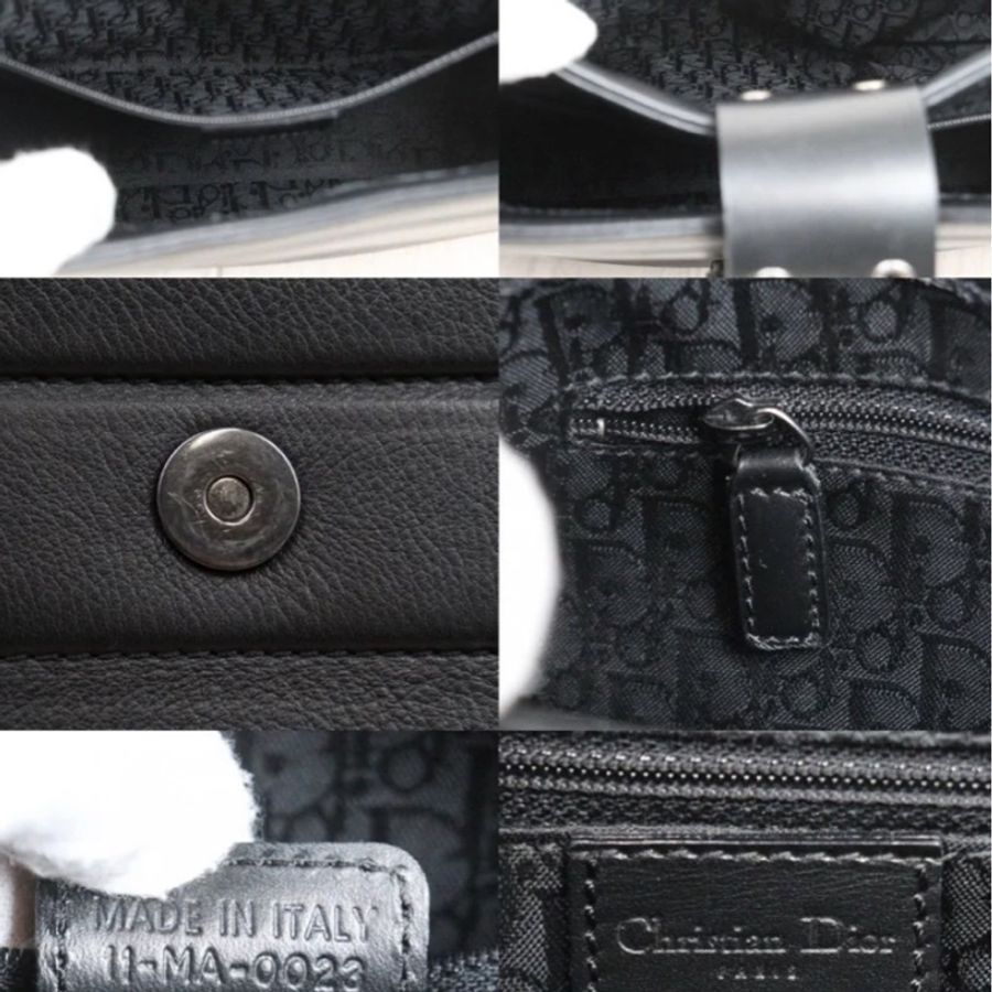 「JL精品代購」95新Dior 黑銀punk 肩背包-7