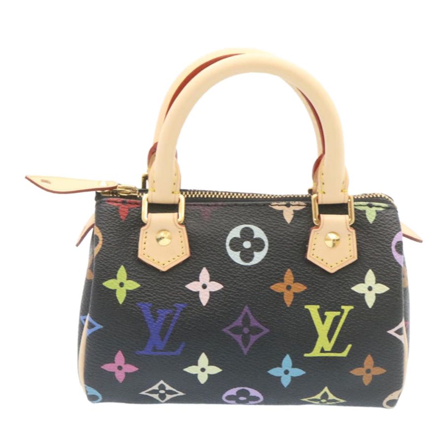 【日本直送】路易威登 Monogram 多色迷你 Speedy 手提包黑色 M92644 正品 26986AM-1