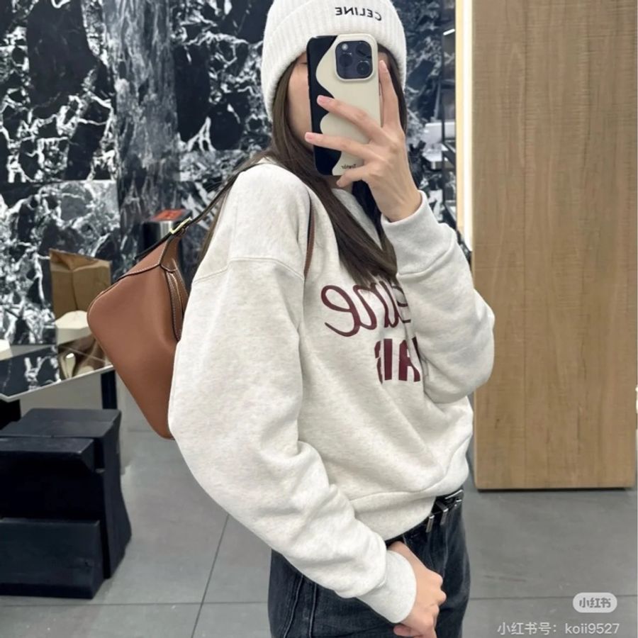 CELINE Mini Romy 新品 棕色 牛皮 肩背包 手提包 腋下包 側背包-5