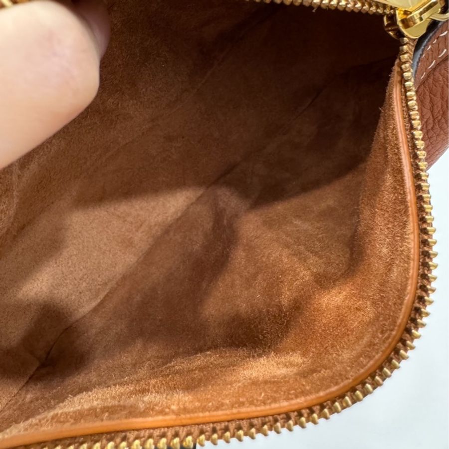 CELINE Mini Romy 新品 棕色 牛皮 肩背包 手提包 腋下包 側背包-22