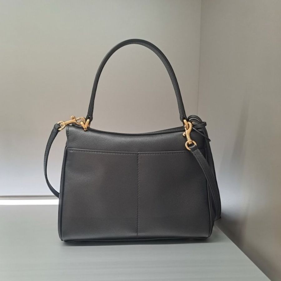 🌸2025春夏新品🌸Balenciaga 795456 光滑小牛皮迷你 Rodeo 包 黑色/復古金釦-4