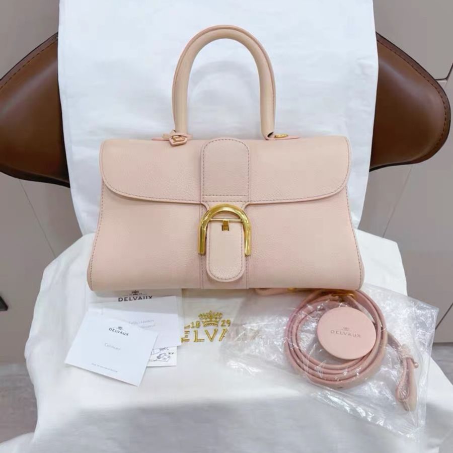 Delvaux 橫版 brilliant 粉紅色-11