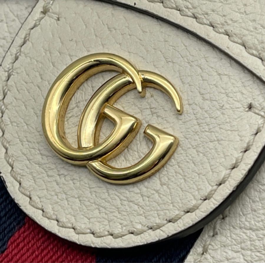 Gucci 經典條紋圓餅包 斜背包-14