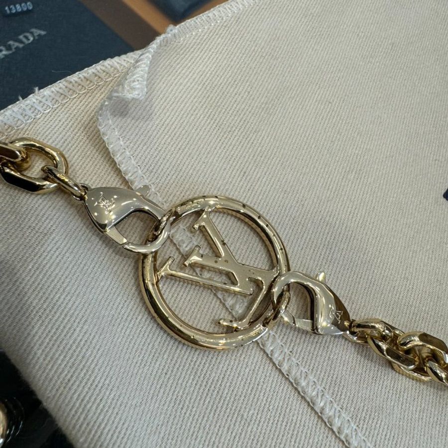 LV 字母壓紋小羊皮 Pochette Coussin 包-4