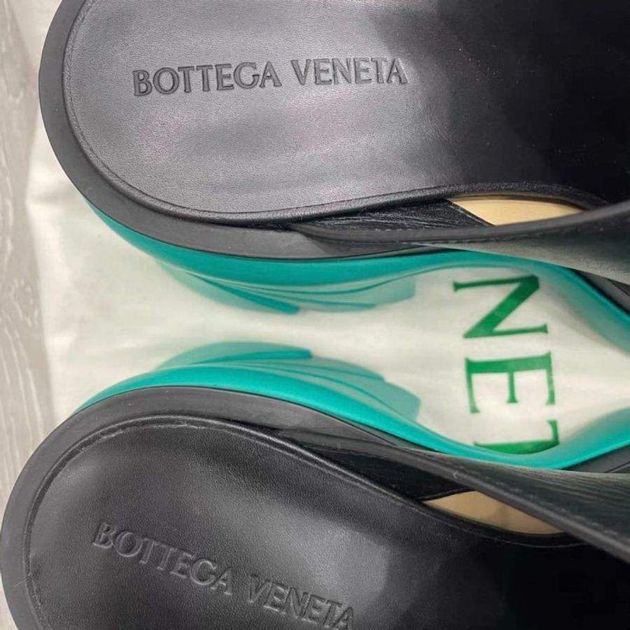 bottega veneta 穆勒鞋高跟拖鞋 40號 全新配件有防塵袋 38-39號也能穿 原價三萬四左右-5