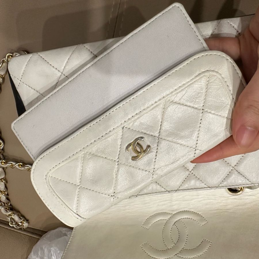 子母包,買一送一的感覺呀😍 #香奈兒#熊貓拼色🐼 #cf #24k金 #chanel-68