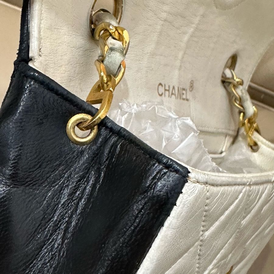 子母包,買一送一的感覺呀😍 #香奈兒#熊貓拼色🐼 #cf #24k金 #chanel-89