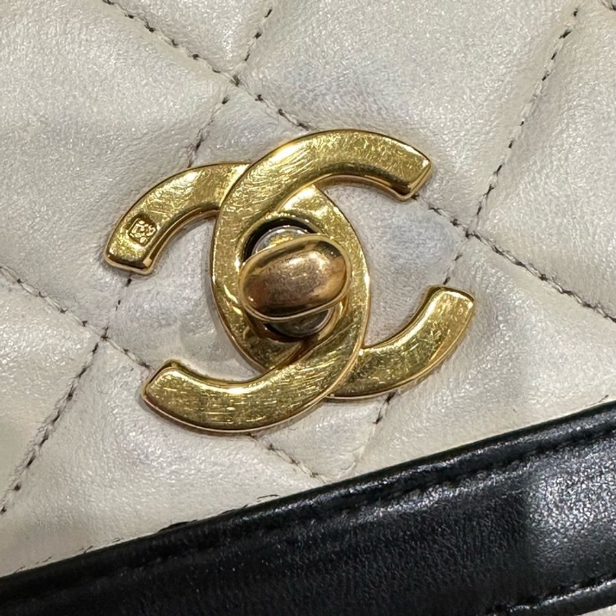 子母包,買一送一的感覺呀😍 #香奈兒#熊貓拼色🐼 #cf #24k金 #chanel-93