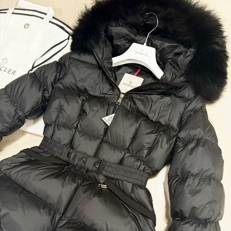 MONCLER-BOED HOODED SHEARLING SHORT DOWN JACKET-3