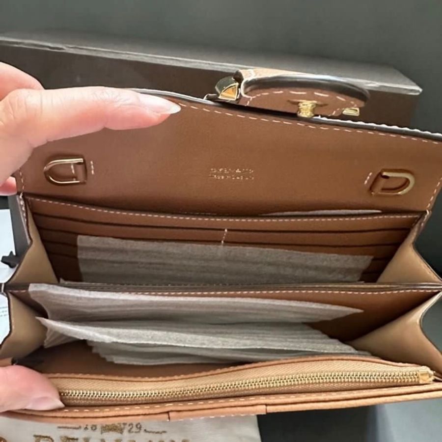 Delvaux Brillant WOC 焦糖色-4