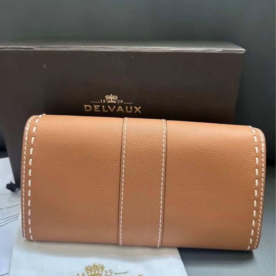 Delvaux Brillant WOC 焦糖色-6