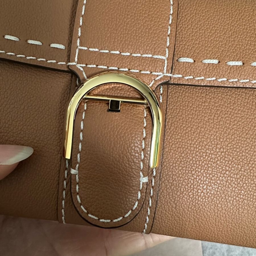 Delvaux Brillant WOC 焦糖色-10