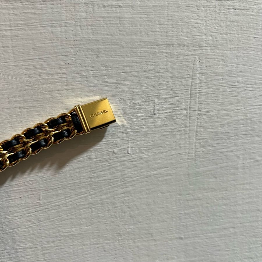 瑞奇二手精品 Chanel 方塊錶 方糖錶 首映錶 L 美品 全配-4
