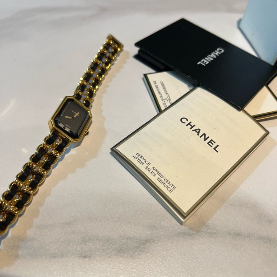 瑞奇二手精品 Chanel 方塊錶 方糖錶 首映錶 L 美品 全配-5