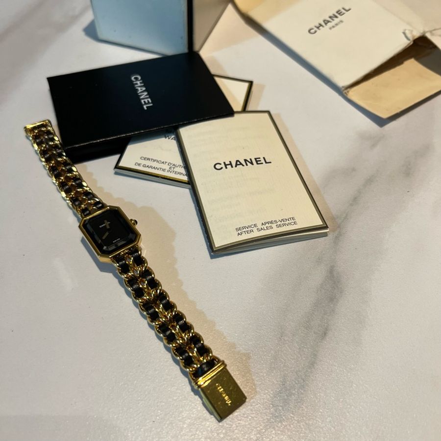 瑞奇二手精品 Chanel 方塊錶 方糖錶 首映錶 L 美品 全配-6