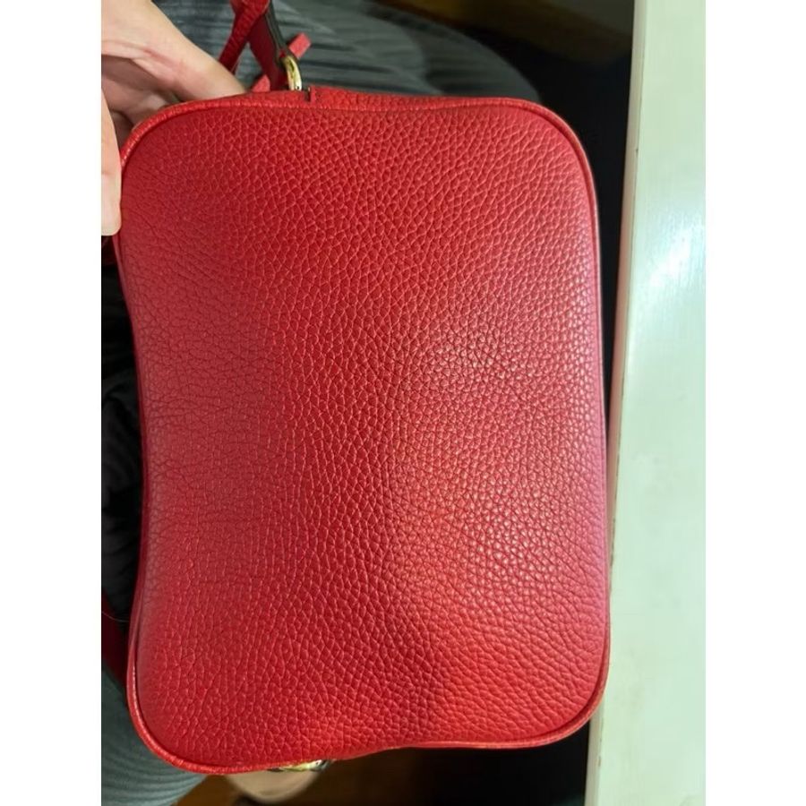 出清特價 Gucci 紅色 Disco 相機流蘇包-9