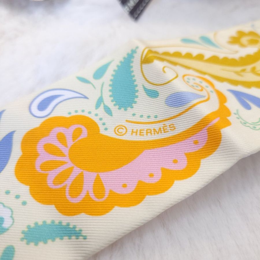 Hermès twilly 真絲絲巾-4
