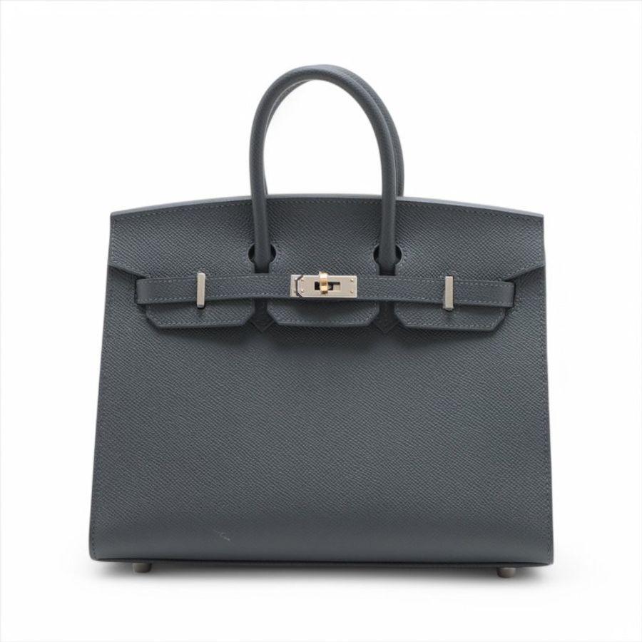 Hermes Birkin 25 Serie Veau Epsom Ardoise Electrum hardware W: 2024-0