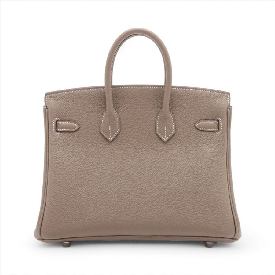 Hermes Birkin 25 Togo Etoupe Silver Metal Fittings W: 2024-1