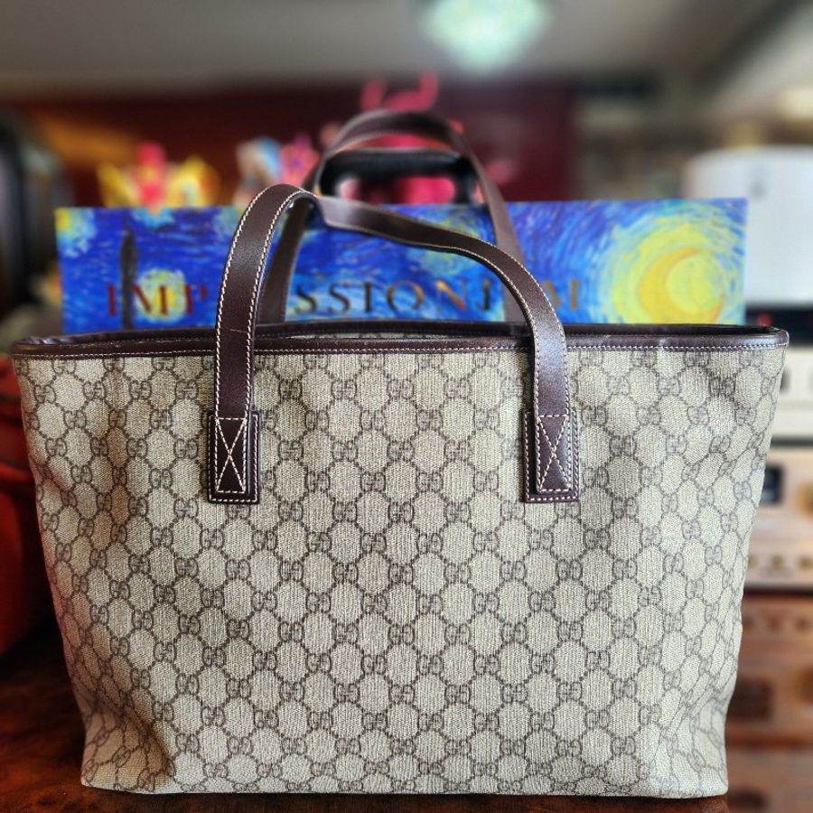 #Gucci #托特包 容量大 很輕 真皮把手 甜價入手 使用不心疼-2