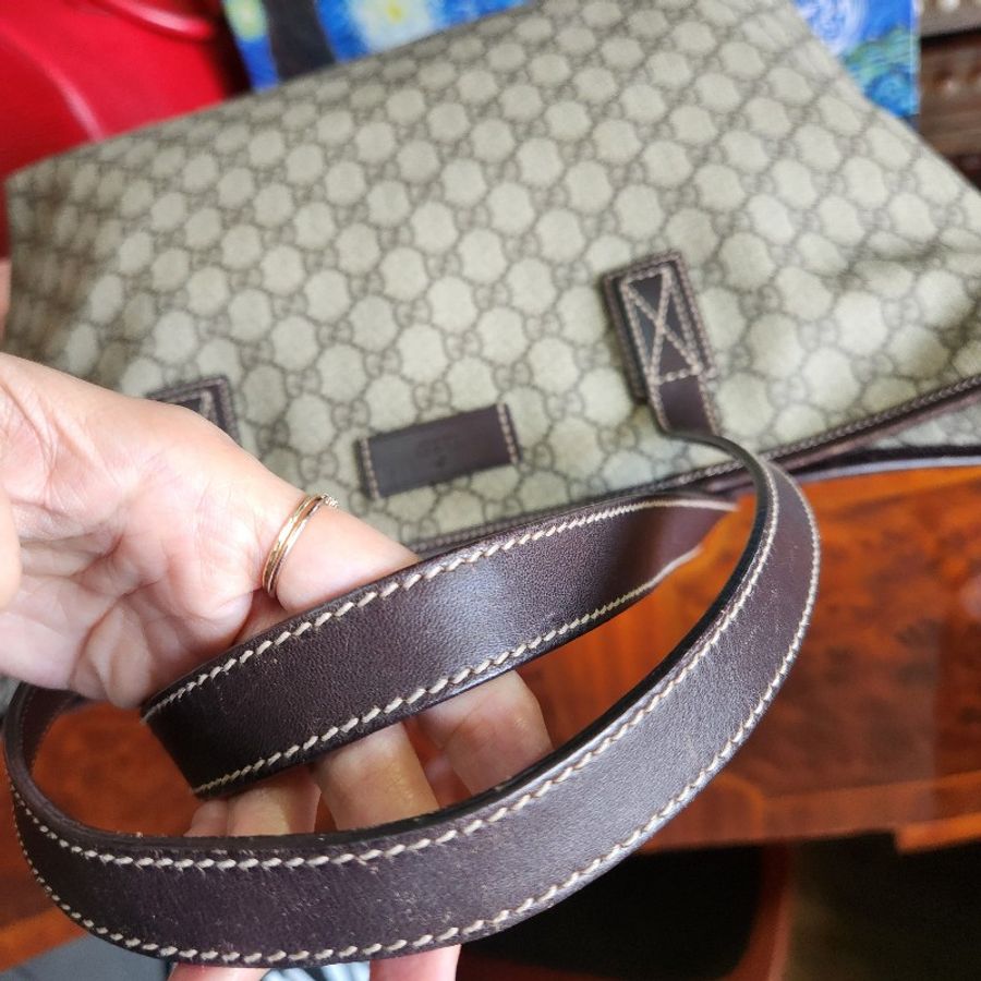 #Gucci #托特包 容量大 很輕 真皮把手 甜價入手 使用不心疼-3