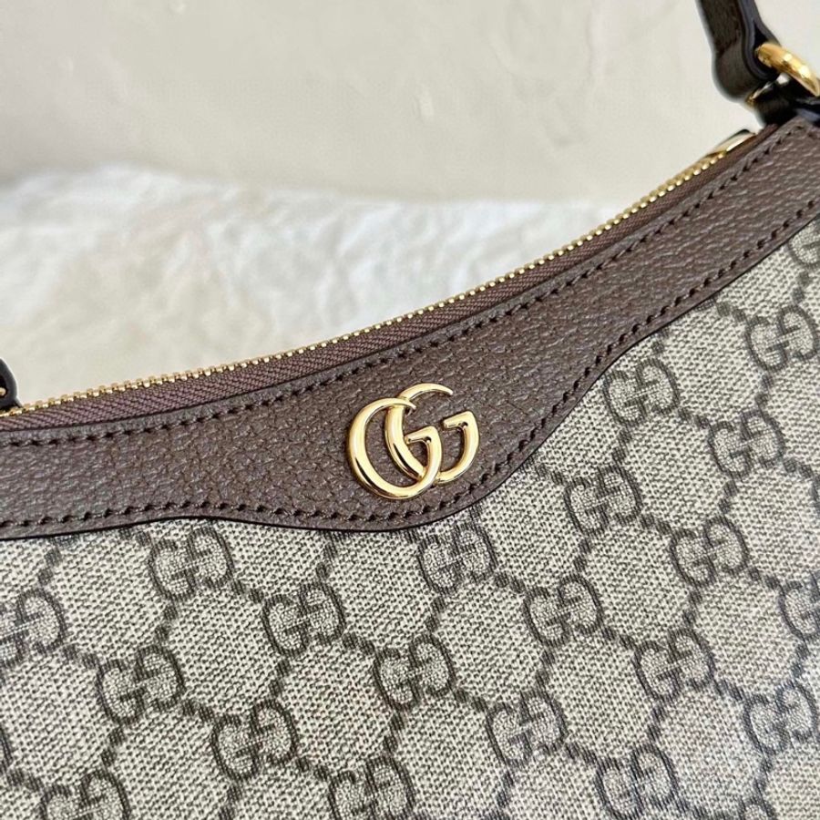 GUCCI Ophidia 老花滿印雙G徽標拉鍊開合-3