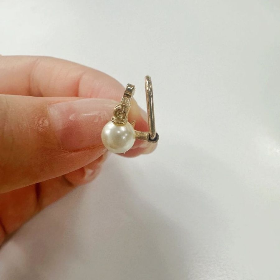 【現貨】Dior 字母三吊墬星星珍珠耳夾 ✨🌟💖-6