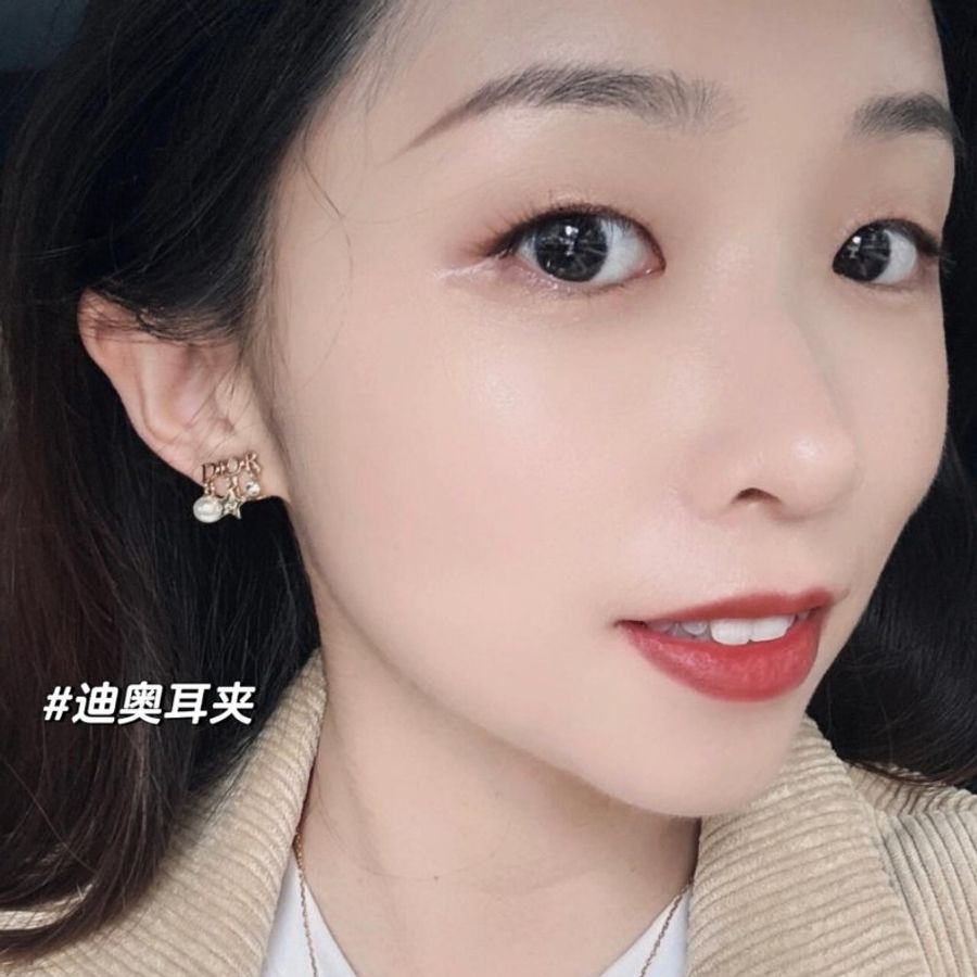 【現貨】Dior 字母三吊墬星星珍珠耳夾 ✨🌟💖-7