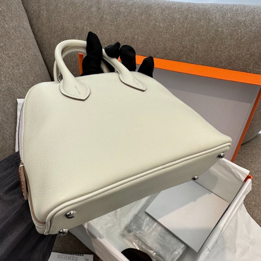 愛馬仕 Hermes Mini Bolide 蘑菇白+金棕+夢幻紫 三拼色,B刻(2023年生產)-8