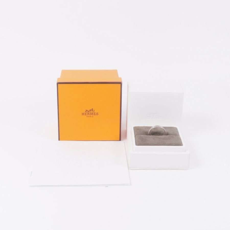 HERMES 【激減優惠】18K白金Ariane Wedding Band鑽石戒指US#7.5-7