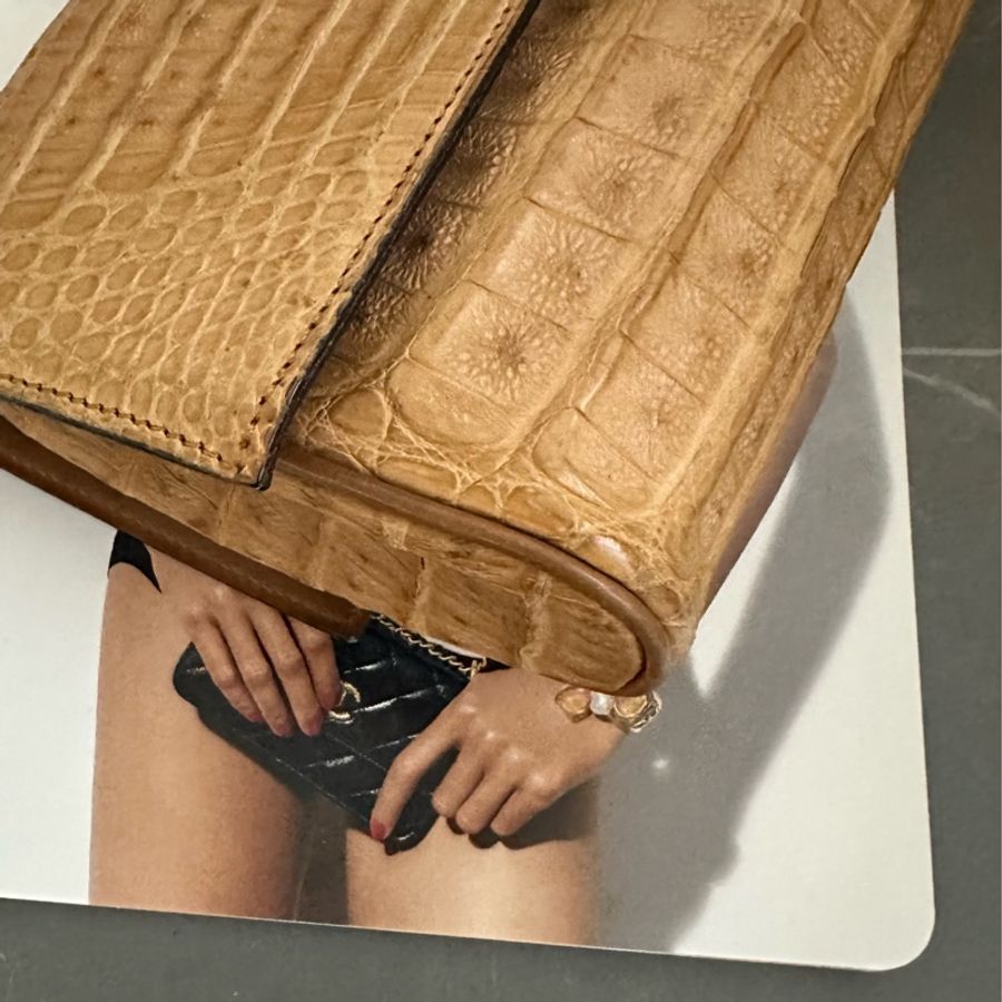 (MYMluxurybag) Celine 稀有鱷魚紋肩背包斜挎包-13