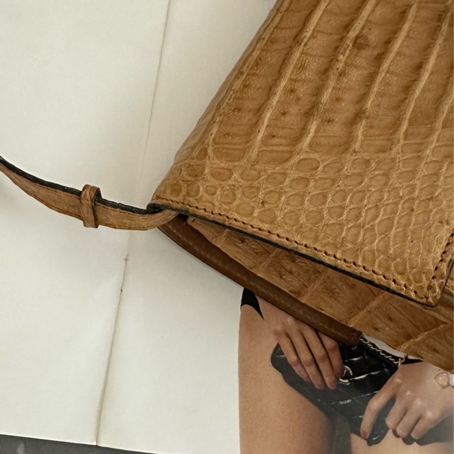 (MYMluxurybag) Celine 稀有鱷魚紋肩背包斜挎包-15