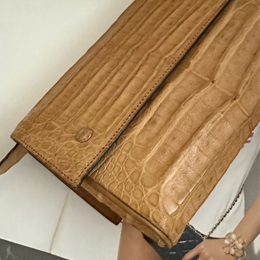 (MYMluxurybag) Celine 稀有鱷魚紋肩背包斜挎包-18