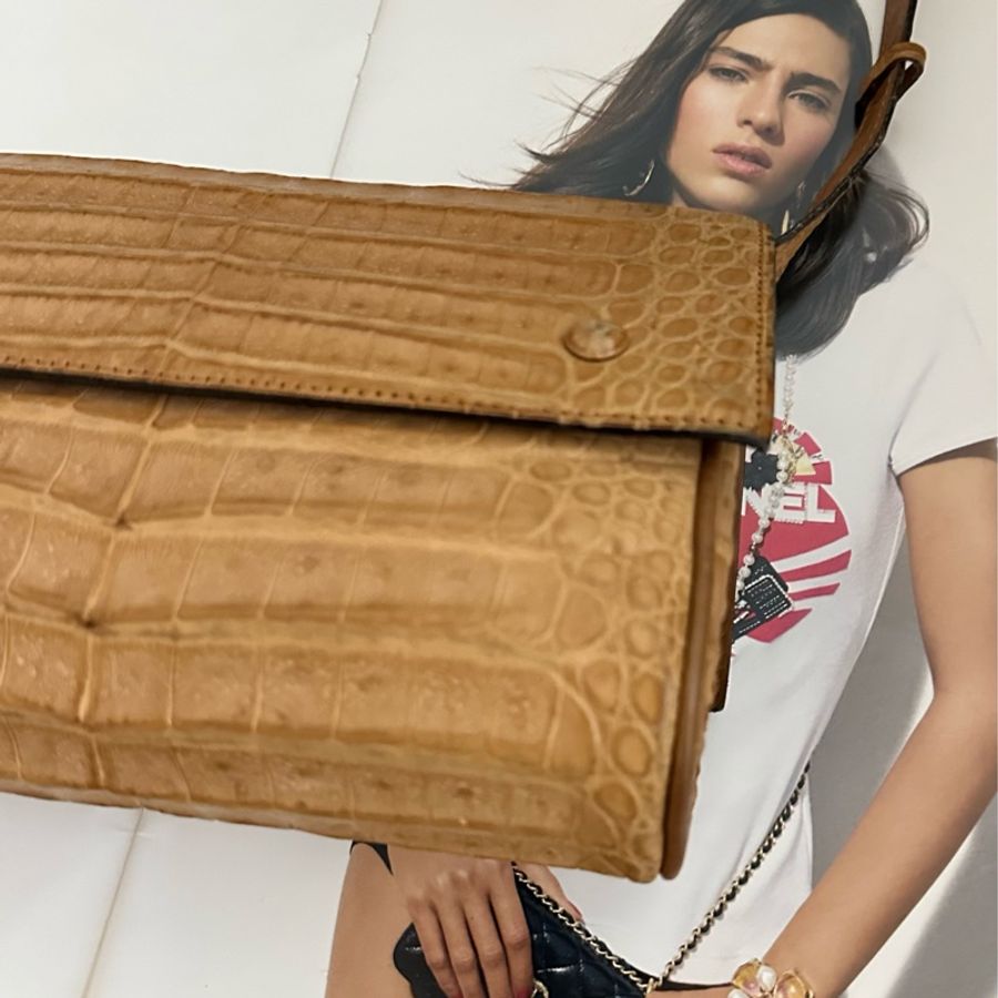 (MYMluxurybag) Celine 稀有鱷魚紋肩背包斜挎包-19