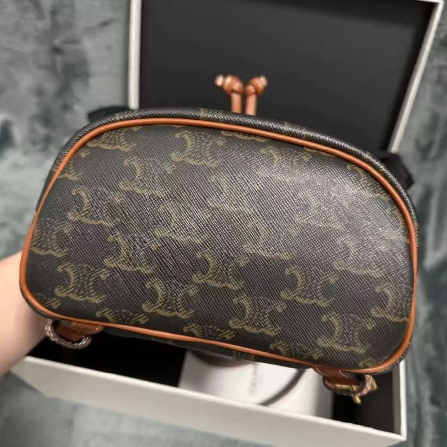Celine 老花雙肩包 mini 全新 配件塵袋-4