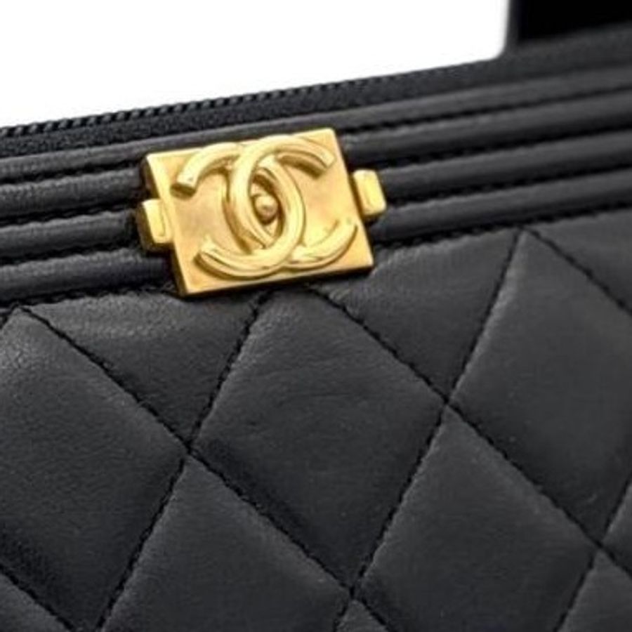💝FuFu.Style ⟡.·* Chanel boy長夾皮夾錢包-18