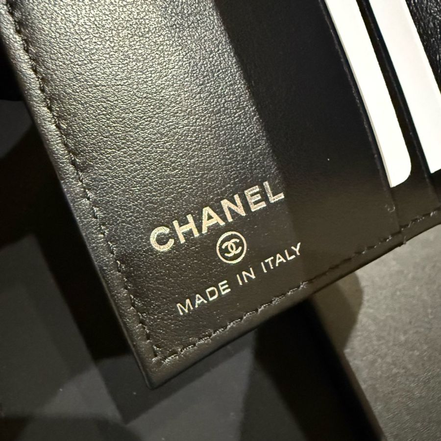 Chanel So Black 男女可用款卡包 card holder-3