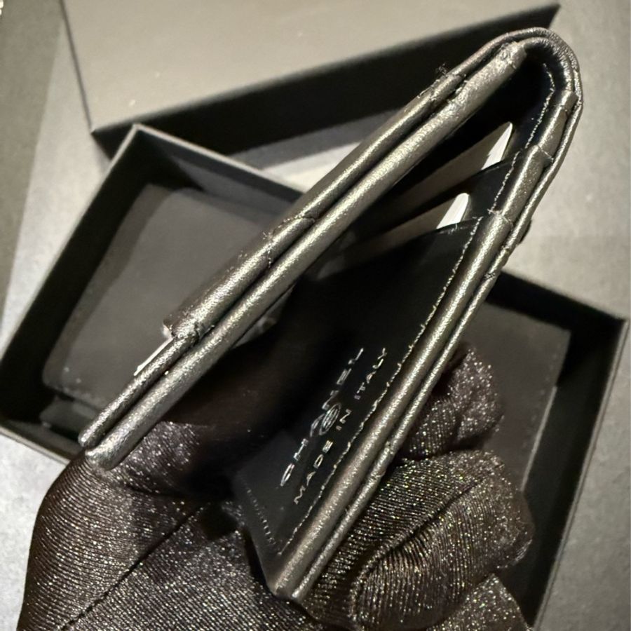 Chanel So Black 男女可用款卡包 card holder-5
