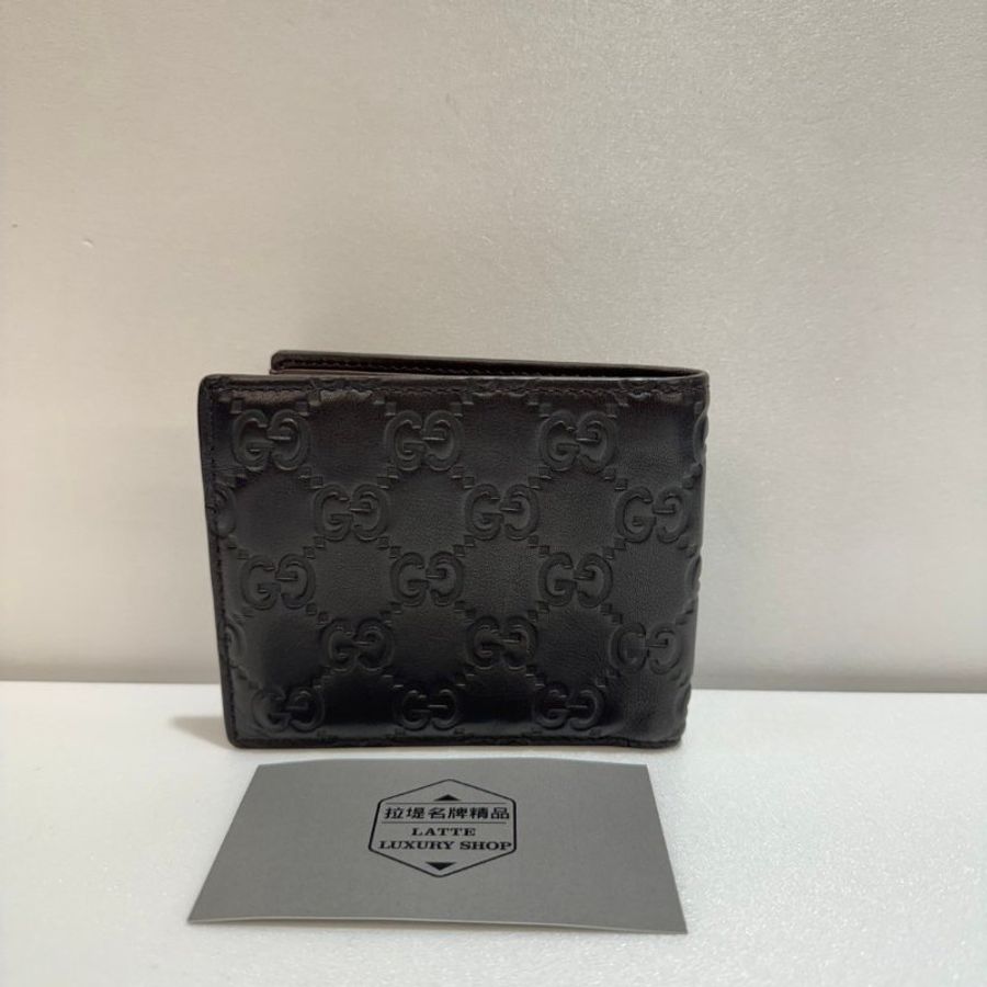 GUCCI 壓紋 短夾/皮夾 85成新-1