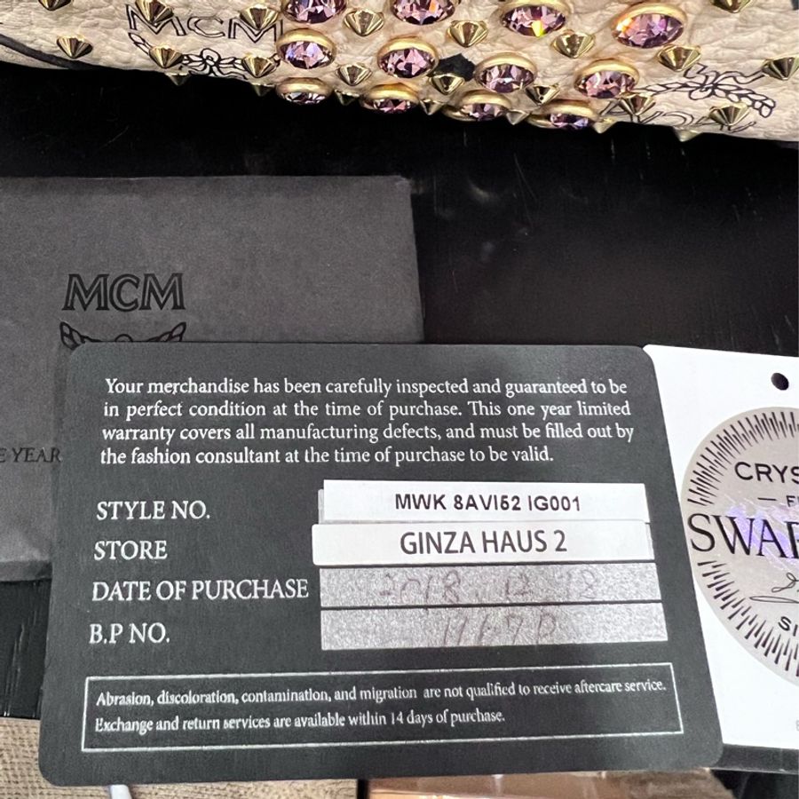 mcm 鑲鑽限量後背包-4