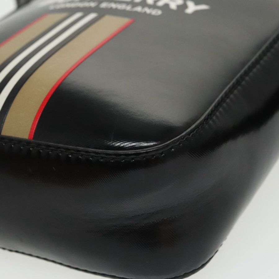 【日本直送】BURBERRY 黑色琺瑯肩包 正品 102454-14