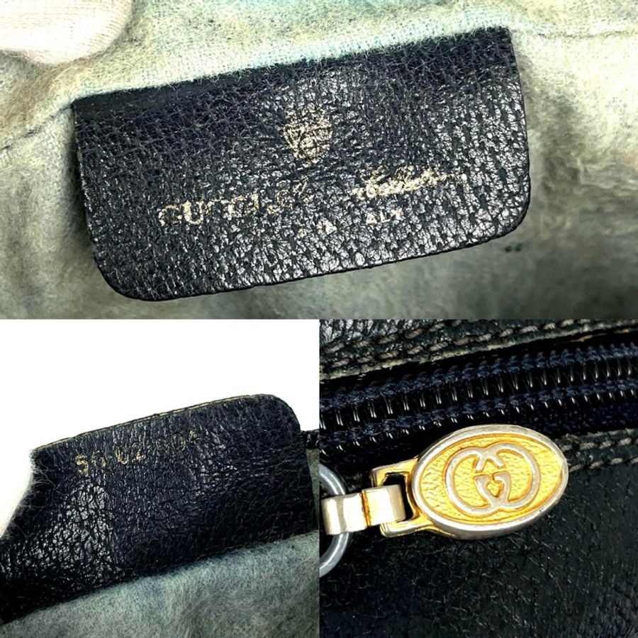 💝FuFu.Style ⟡.·* Gucci 經典黑色撞色緹花斜背包-14
