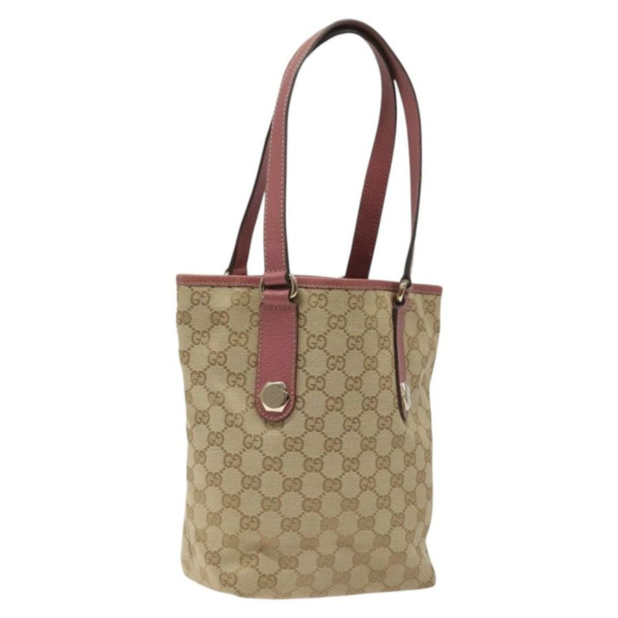 【日本直送】GUCCI GG帆布托特包 米粉紅色 正品 nb054-0