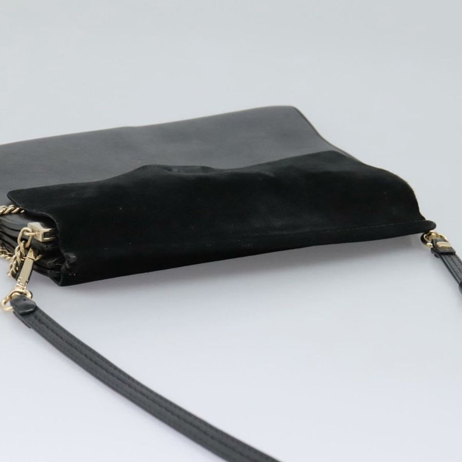 【日本直送】Chloe Fay 肩背包 麂皮皮革 黑色 正品 KD130-5
