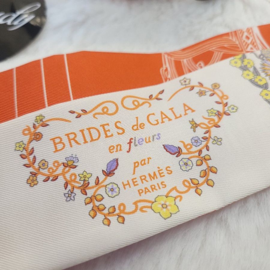 Hermès twilly 真絲絲巾-2