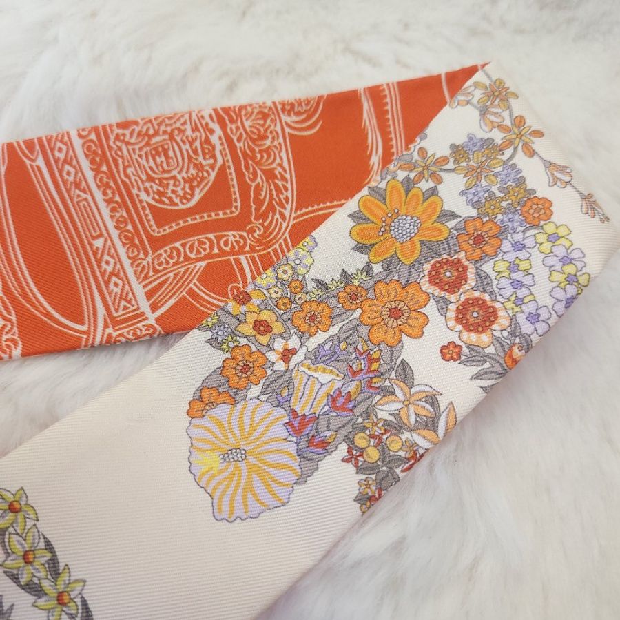 Hermès twilly 真絲絲巾-3